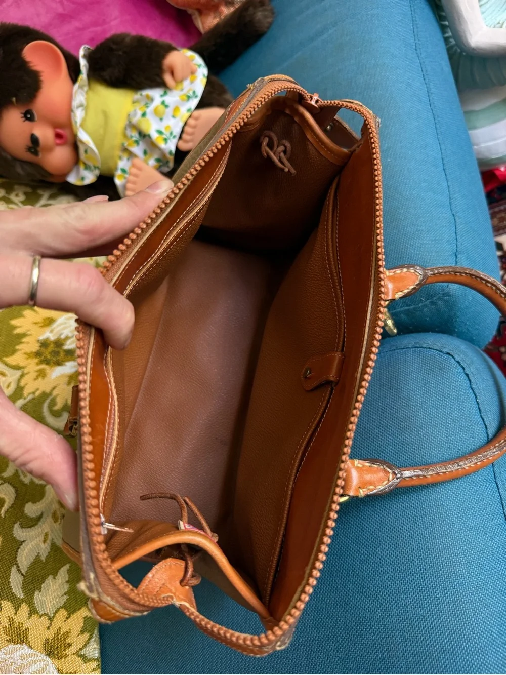 Dooney & Bourke vintage 90s All Weather leather satchel